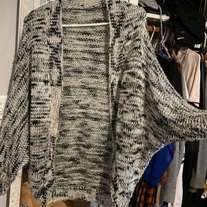 Charlotte Russe black and white cardigan small/medium size